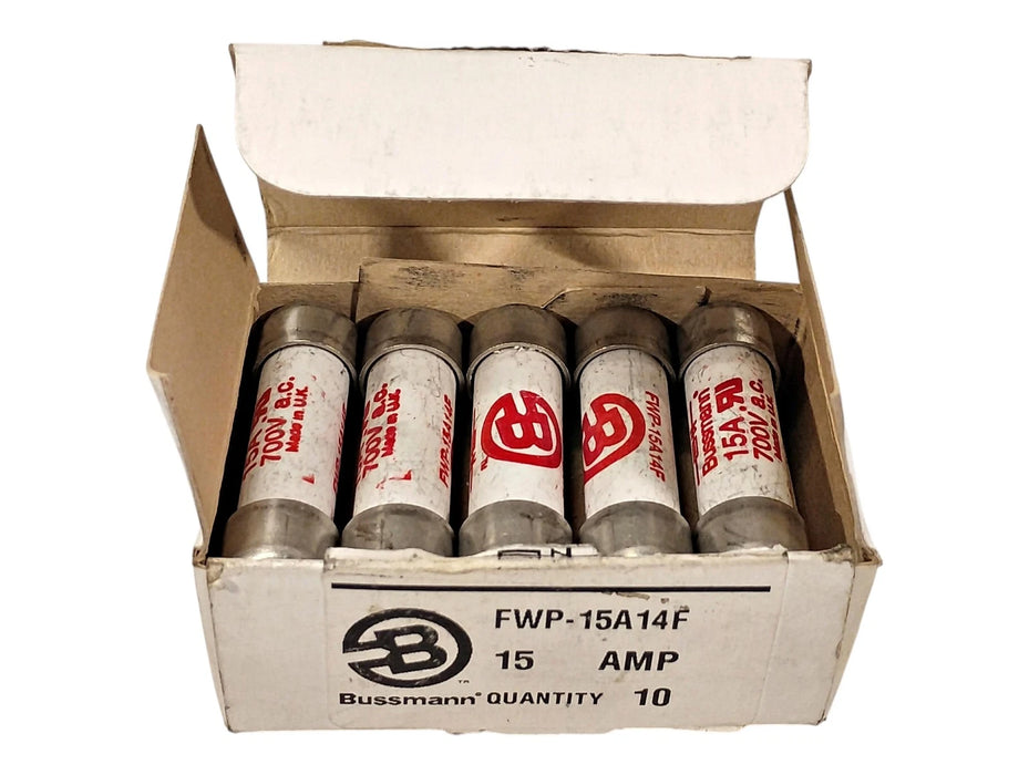 Bussmann FWP-15A14F 700 V AC 15 A Current Limiting Very Fast-Acting Fuses