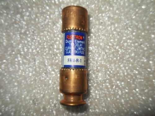 1 Lot Of 5 Bussmann Fusetron FRN-R-1 250V 1A Fuses