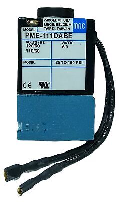 MAC Valves PME-111DABE 110/120 V AC 25-150 psi Solenoid Valve