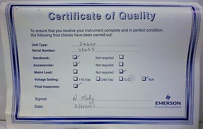 Emerson 2462E mobrey Hydratect Steam/Water Detection System