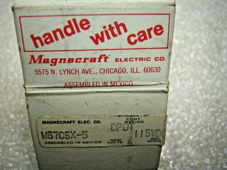 Magnecraft 3A Relay W67CSX-5 115V