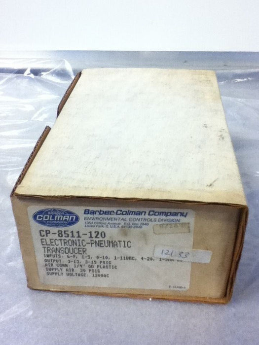 Barber-Colman Company CP-8511-120 Electronic-Pneumatic Transducer