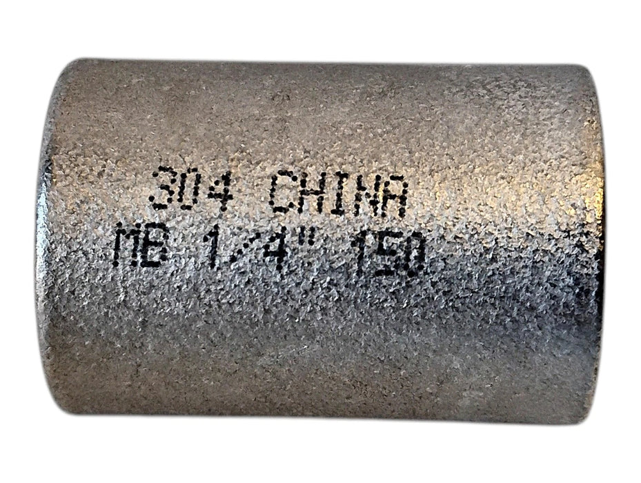 Merit Brass K411-04 1/4" FNPT x FNPT 304 SS Pipe Coupling - Lot of 14