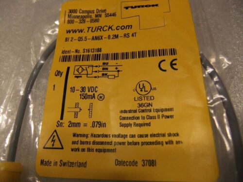 Turck Proximity Sensor BL2-Q5.5-AN6X-0.22M-RS4T