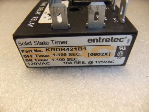 ENTRELEC KRDR421B1 RECYCLING TIMER 1-100 SEC
