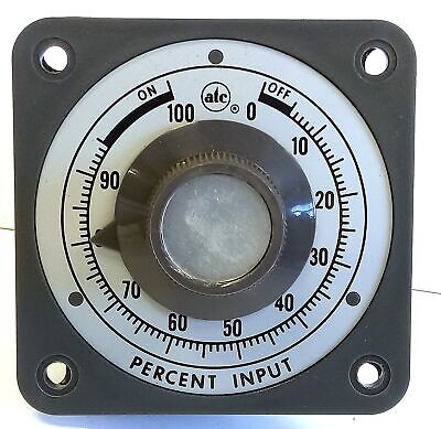 ATC 3-0304C006A00XX 120 V AC 60 Hz 0-30 Sec Percentage Timer Panel Meter