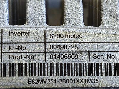 Lenze Americas E82MV251-2B001 8200 MOTEC Inverter Variable Frequency Drive