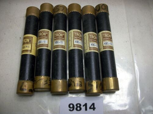 6 Buss Semiconductor Fuses KBC-15
