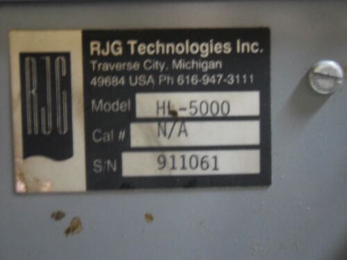 1 RJG TECHNOLOGIES HL-5000 HIGH LOW ALARM