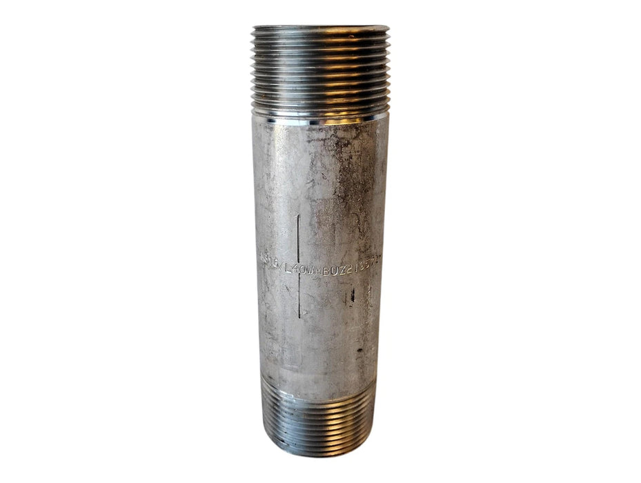Merit Brass 6020-550 1-1/4" x 5-1/2" L MNPT 316 SS Welded Pipe Nipple