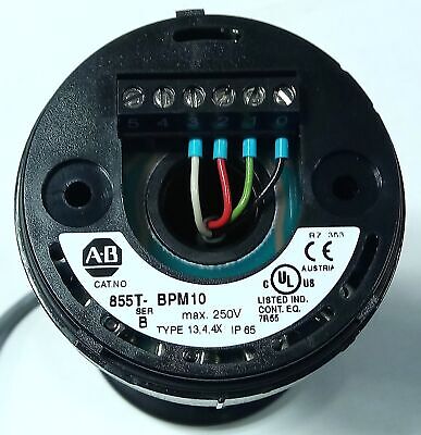Allen-Bradley 855T-BPM10 250 V Stacklight Base w/ Quick Disconnect