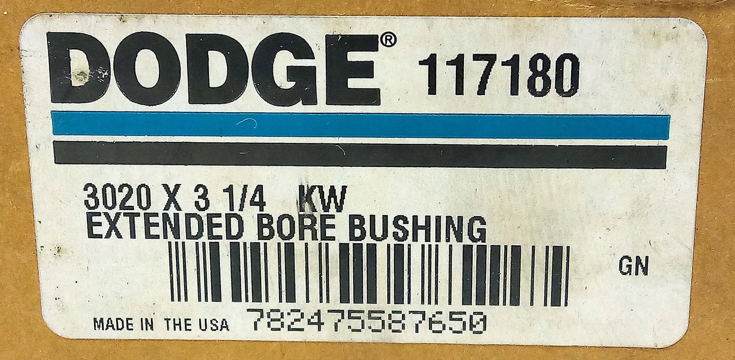 Dodge 3020 3-1/4 117180 Taper Lock Bushing