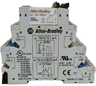 Allen-Bradley 700-HLT1Z24 700-HLS1Z24 Terminal Block with 700-TBR24 Relay