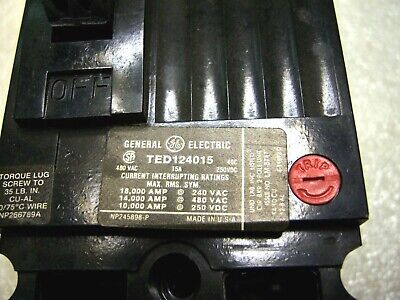 GE TED124015 Circuit Breaker
