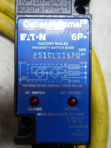 1 Cutler-Hammer E51CLS16PU PROXIMITY SENSOR