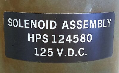 Teledyne Hydra-Power HPS124580 HPS124100-8 125VDC Hydraulic Solenoid Valve
