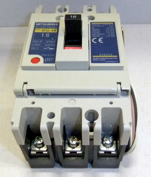 Mitsubishi 16A Circuit Breaker NF32-SW-3P-16A