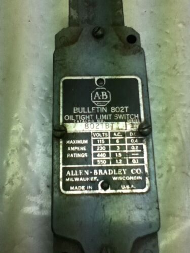 Allen-Bradley 802T-BT SERIES 1 LIMIT SWITCH- NO BOX