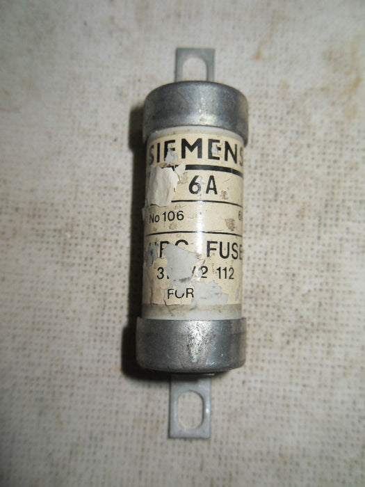 4 Siemens 3NW2 112 6A 600V Fuses