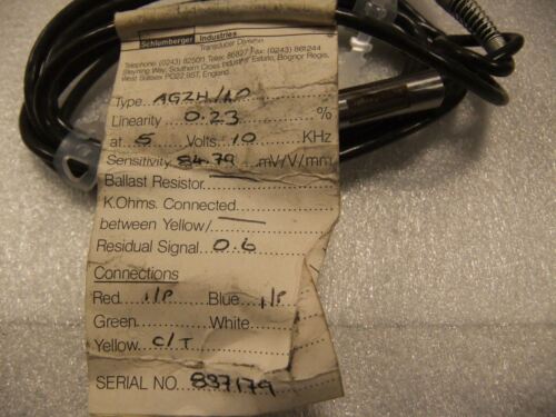 Schlumberger Transducer AG2H/AO