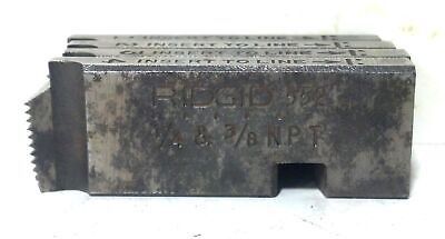 Ridgid 47740 1/4" - 3/8" NPT Right Hand Alloy Steel Pipe Dies
