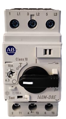 Allen-Bradley 140M-D8E-C10 690 V AC 6.3-10 A Adjustable Circuit Breaker