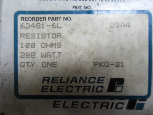 Reliance ELECTRIC 63481-6L RESISTOR