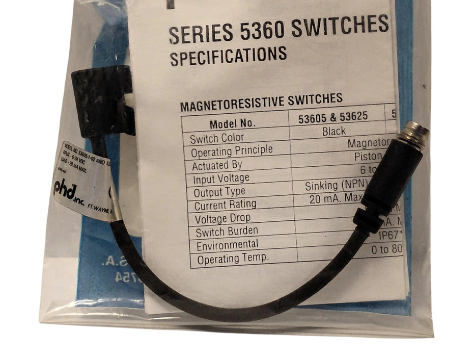 PHD 53625-1 6-24 V DC Solid State Magnetic Proximity Sensor