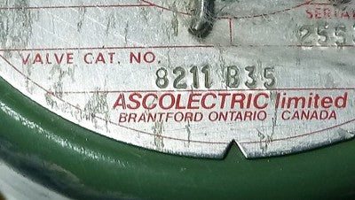 ASCO 8211-B35 120 V AC 3/4 NPT 125 psi Solenoid Valve