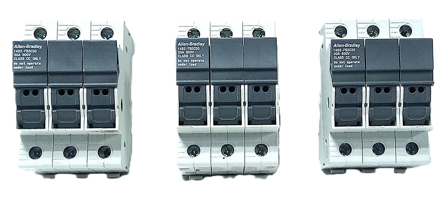 Allen-Bradley 1492-FB3C30 600 V AC 30 A 3 Pole Fuse Holder for Class CC Fuses