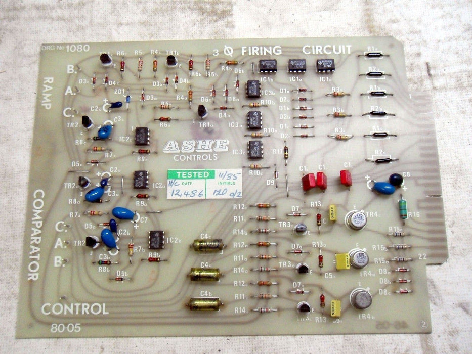 Ashe Controls Comparator Control Firing Circuit Board 80-05