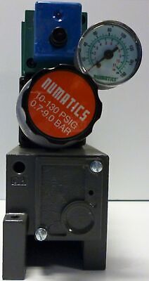 Numatics 554BA400MT00061 and 554RS100JP00000 Solenoid Valve Assembly w\ Manifold
