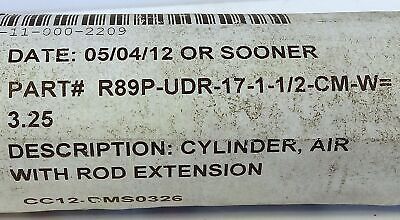 Clippard UDR-17-1 1/2 R89P-17-1 1/2-CM Double-Acting Pneumatic Cylinder