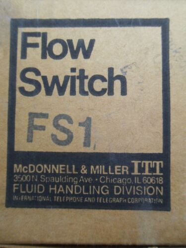 1 MCDONNELL & MILLER FS1 FLOW SWITCH
