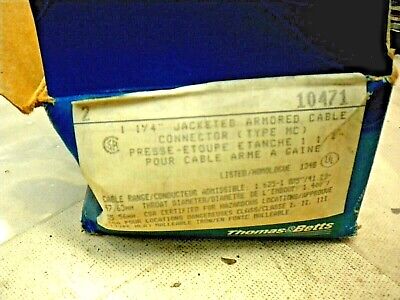 2 Thomas & Betts Watertight Cable Connectors 10471 1 1/4"