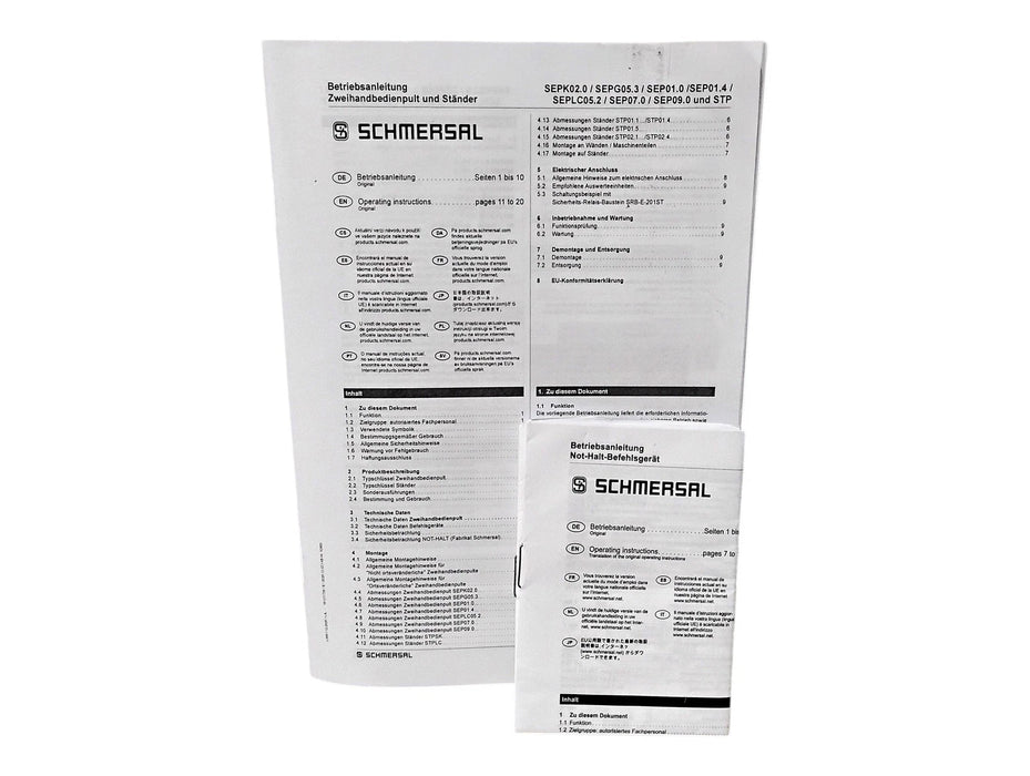 Schmersal SEPK02.0.4.0.22/95 101027371 Two-Hand Control Station
