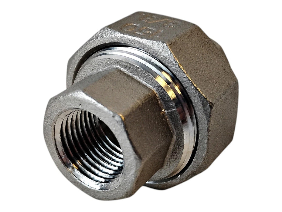 Merit Brass K687-06 3/8" FNPT 316 Stainless Steel Pipe Union