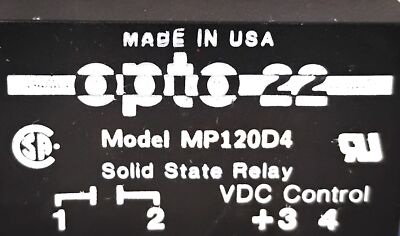 Opto 22 MP120D4 Solid State Relay - Lot of 2
