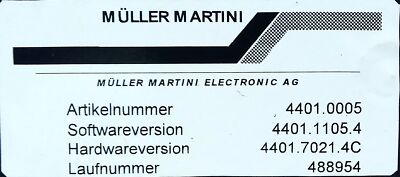 Muller Martini 4401.0005 44010005 460 V AC SPR Regen Inductor