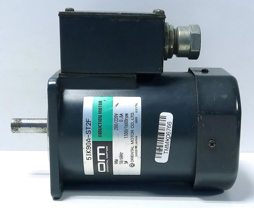 Oriental Motor 5IK90A-ST2F 200/220 V AC 0.8 A 1300/1600 RPM Induction Motor