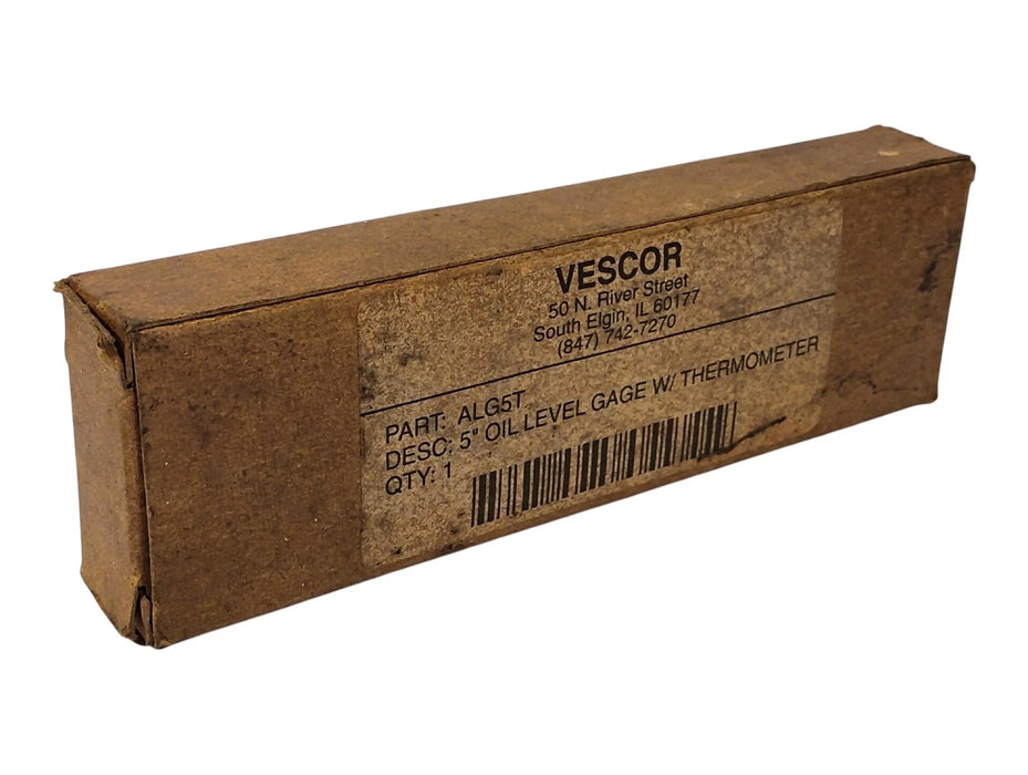 Vescor ALG5T Oil Level Gauge w/ Thermometer