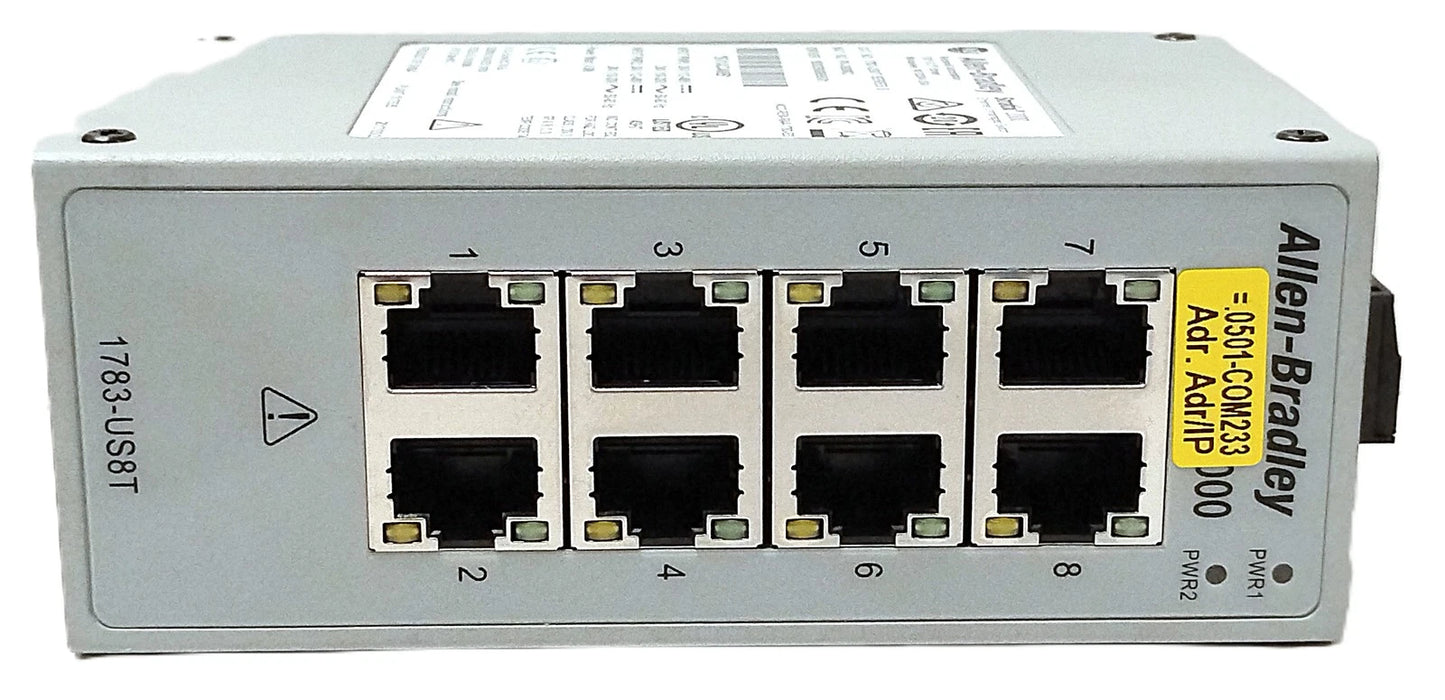 Allen-Bradley 1783-US8T STRATIX 2000 Ser B 24 V AC/DC Unmanaged Ethernet Switch