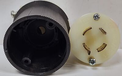 Hubbell HBL2411 3 Pole 4 Wire 20 A 125/250 V Male Locking Plug