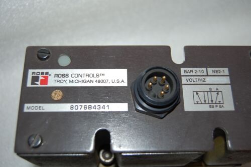 Ross 8076B3341 SINGLE SOLENOID PILOT VALVE