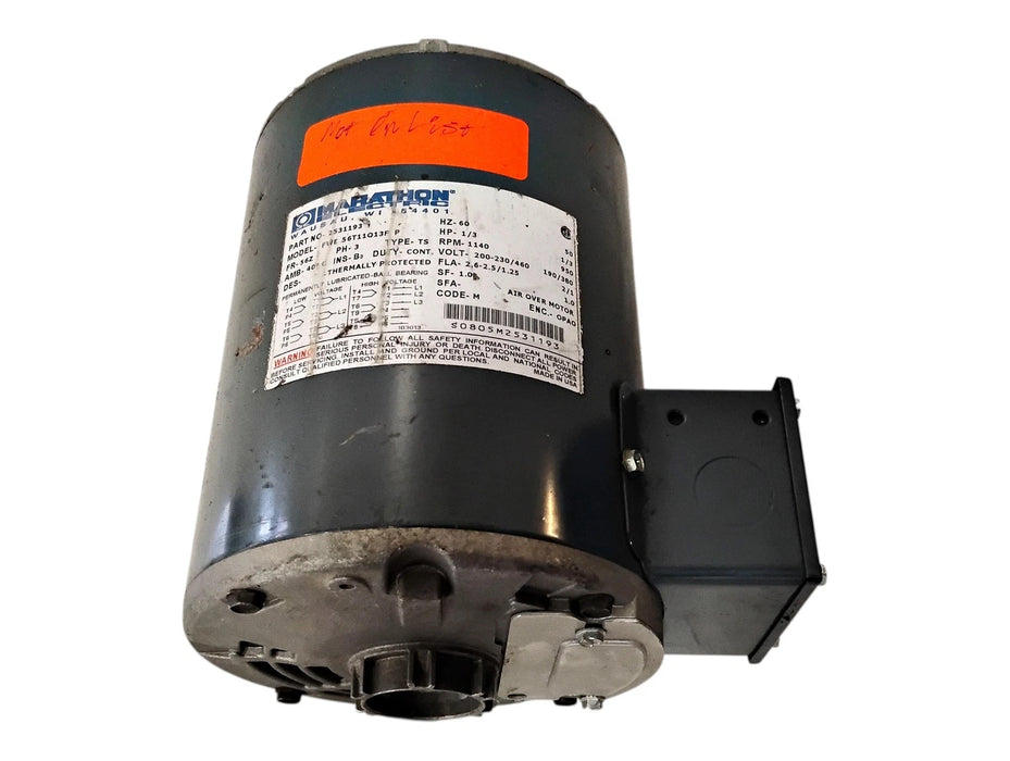 Marathon 2531193 200-230/460 V 1/3 HP 1140 RPM 56Z OPAO 3 PH Motor