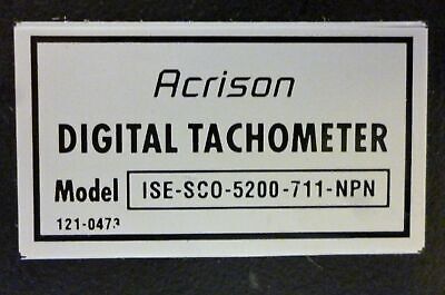 Acrison ISE-SC0-5200-711-NPN Digital Tachometer
