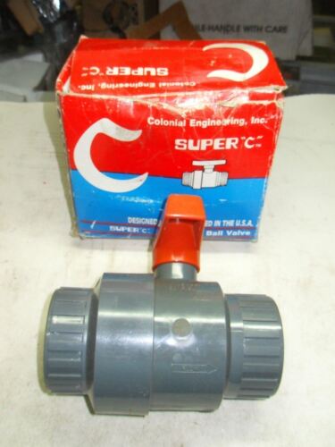 1 COLONIAL V20191N PVC 2" SUPER "C" BALL VALVE