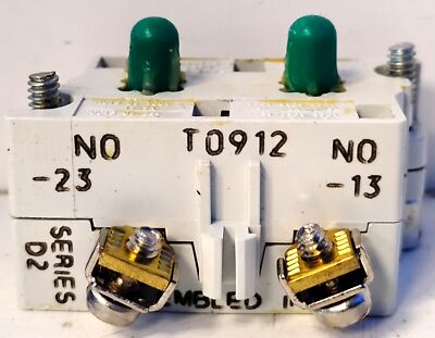 Eaton 10250T2 600 V 2NO Contact Block for 10250 Pushbutton Switches