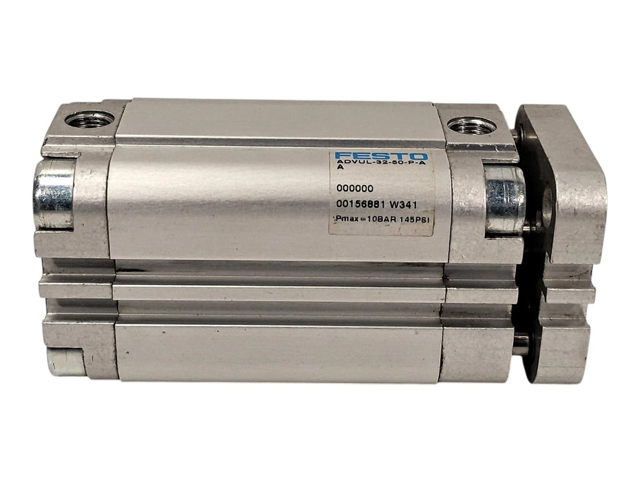 Festo ADVUL-32-50-P-A 10 bar Pneumatic Cylinder w/ 32 mm Bore and 50 mm Stroke