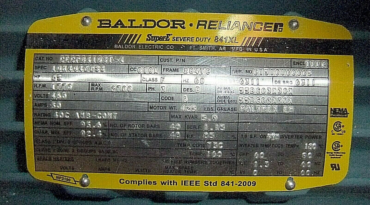 Baldor 25HP Motor CECP84103T-4